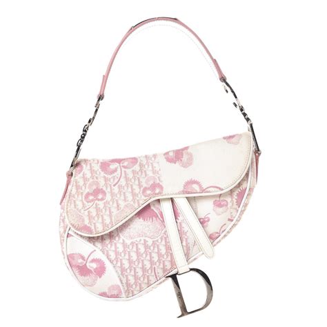 hot pink dior saddle bag